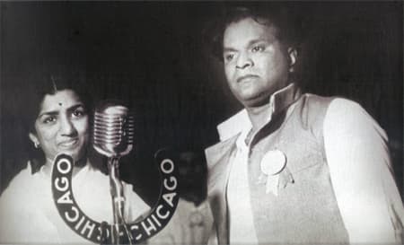 Lata with Vasant Desai