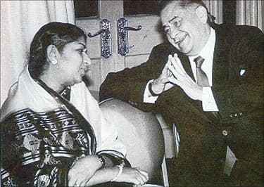 Lata with Raj Kapoor