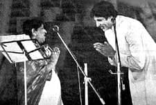 Lata with Amitabh Bachchan