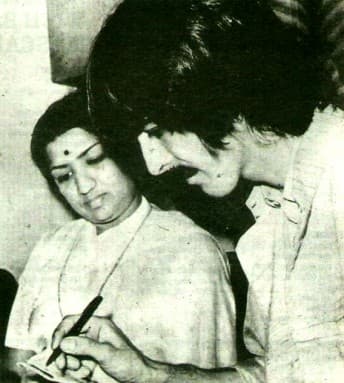 Lata with George Harrison (from Beatles)